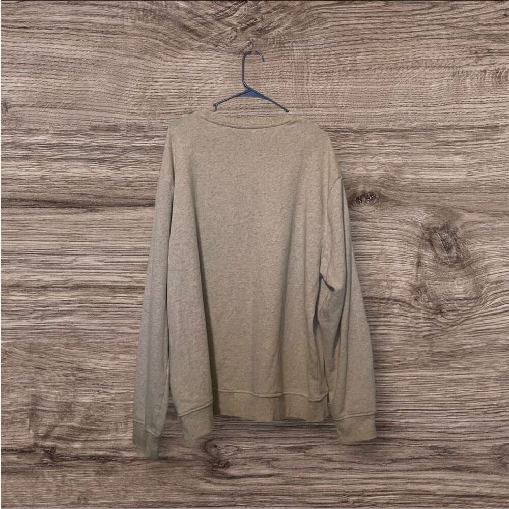 Peanuts Womens Heather Gray Cream Snoopy Pumpkin Pullover Sweatshirt Size 2XL - Picture 2 of 10